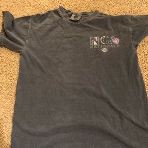 blueish grey shirt from nca a couple years ago
